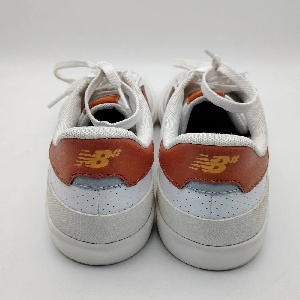New Balance 272 Shoe Mens 10.5 Suede Leather Skate Low Top White and Brown